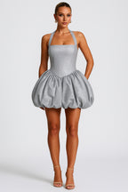 Halter Neck Basque Waist Glitter Party Mini Bubble Dresses [Pre Order]
